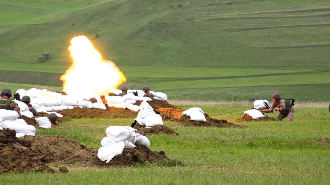 ორფოლოს პოლიგონზე საარტილერიო სწავლება გაიმართა