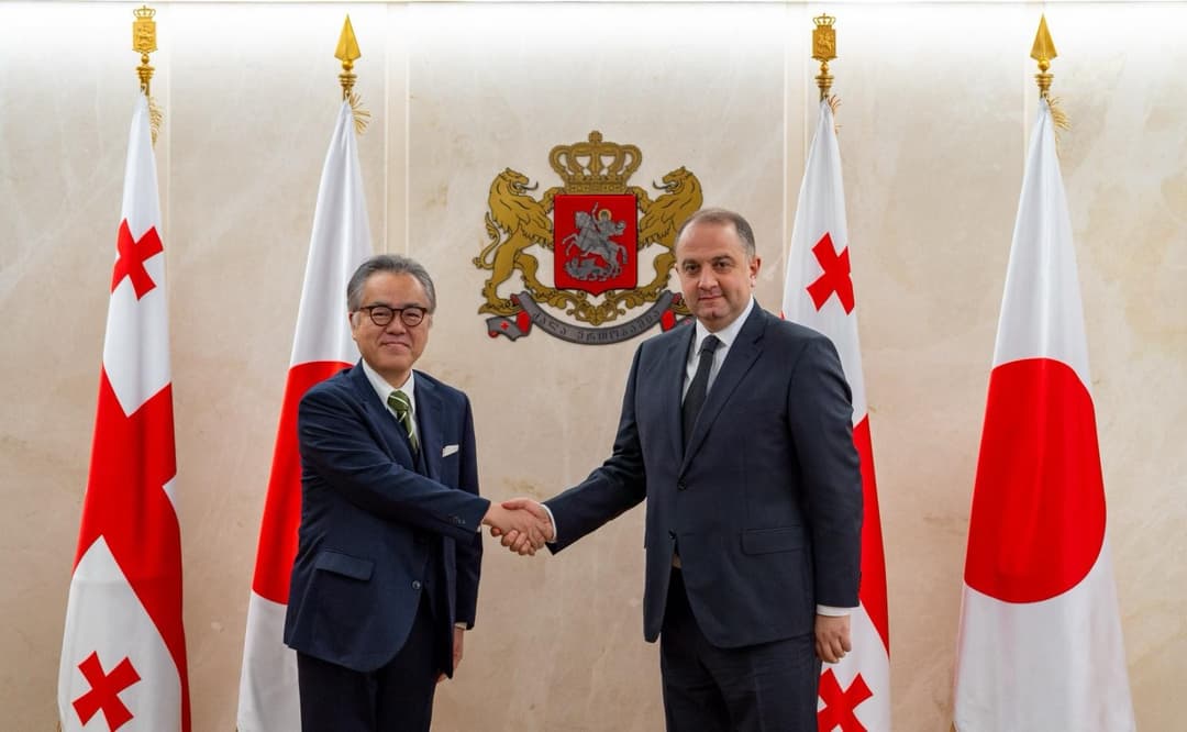 თავდაცვის მინისტრმა იაპონიის ელჩთან და თავდაცვის ატაშესთან გაცნობითი შეხვედრა გამართა