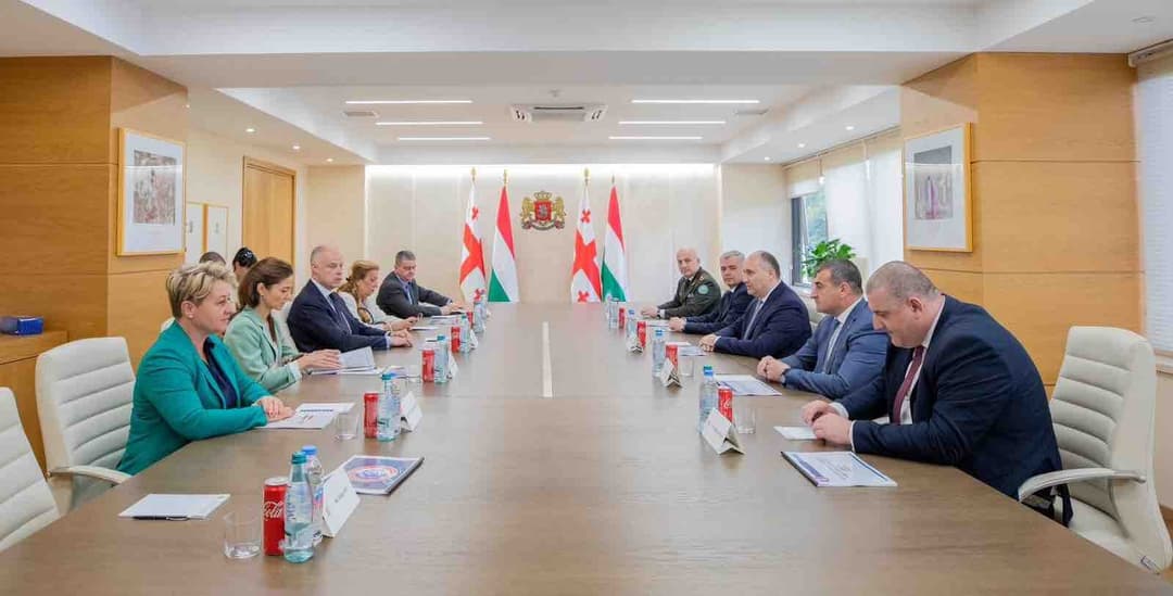 უნგრეთის თავდაცვის მინისტრი ჯუანშერ ბურჭულაძესთან ერთად სსსტც “დელტას” ხელმძღვანელ პირებს შეხვდა