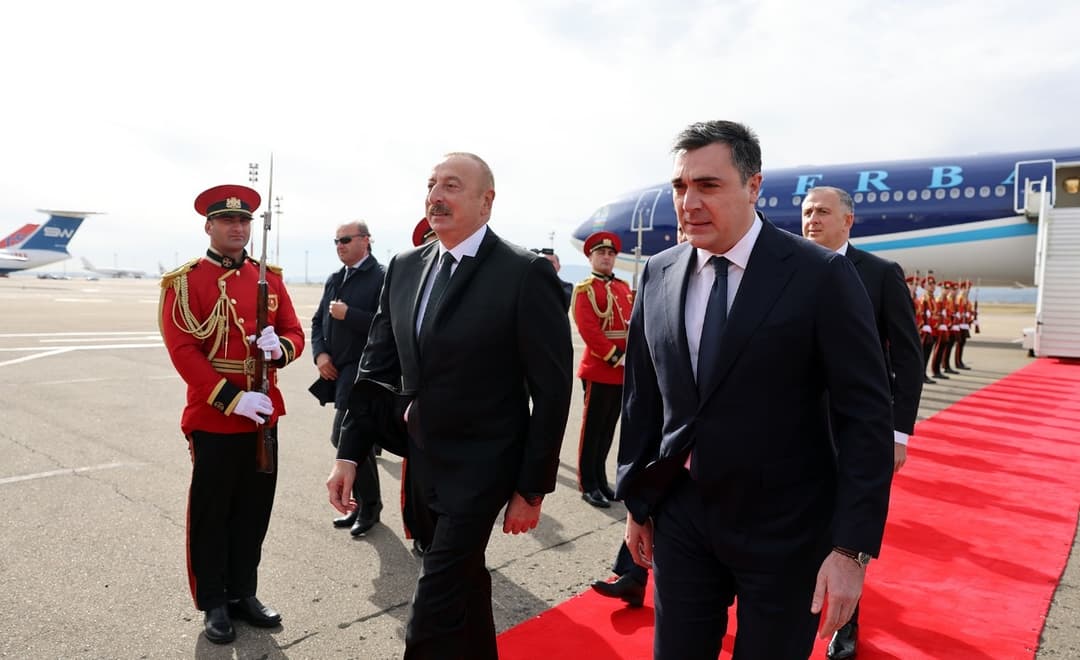 Azerbaijani president visiting Georgia for the 1st time in seven years