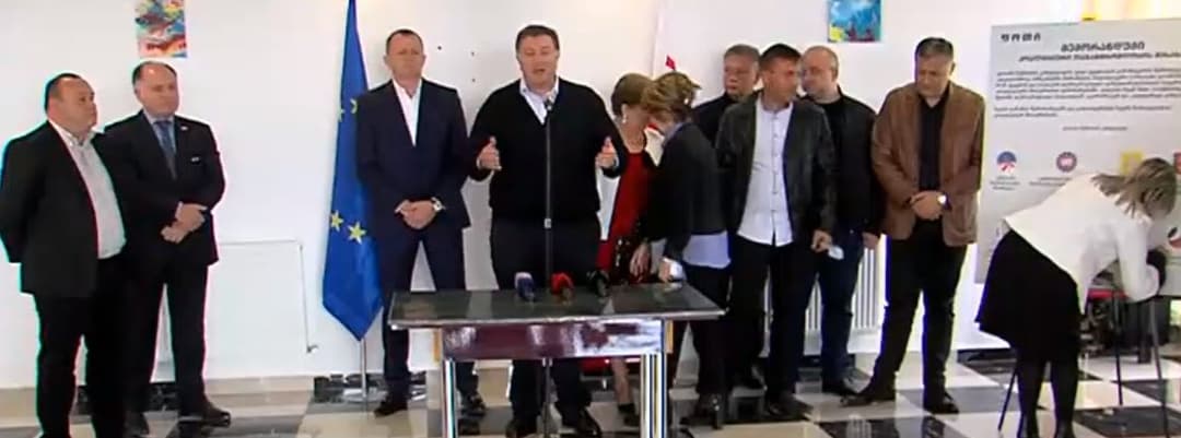Opposition signs agreement in Poti to form coalition government if wins run-offs