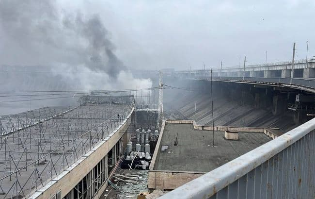 Kyiv accuses Russia of targeting Dnipro HPP