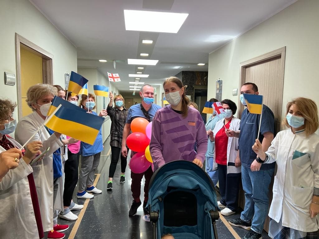 Eight-month-old Ukrainian baby operated on at Jo Ann University Hospital discharged