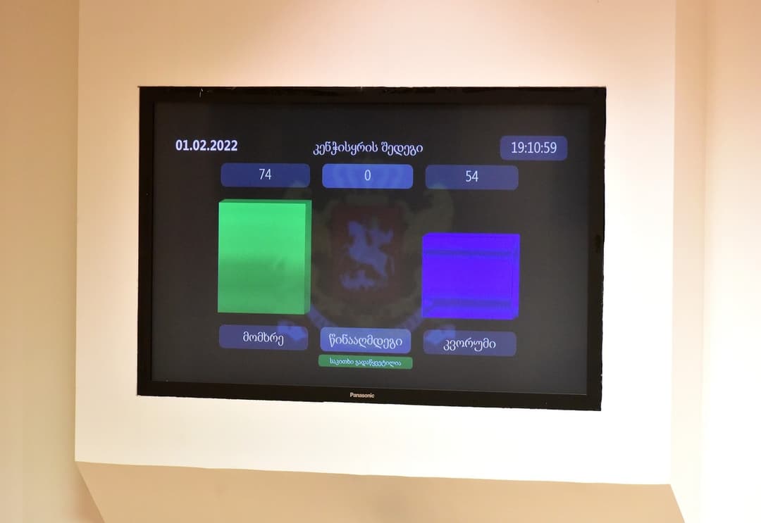 პარლამენტმა უკრაინაში შესაძლო სამხედრო ესკალაციის შესახებ რეზოლუცია მიიღო