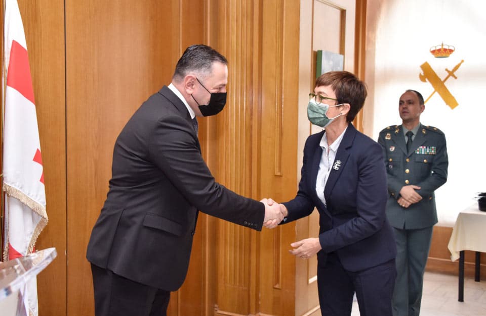 ვახტანგ გომელაური ესპანეთის სამოქალაქო გვარდიის გენერალურ დირექტორს შეხვდა