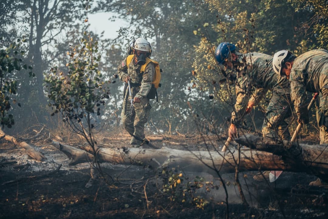 Fire still raging in Borjomi forests of Georgia