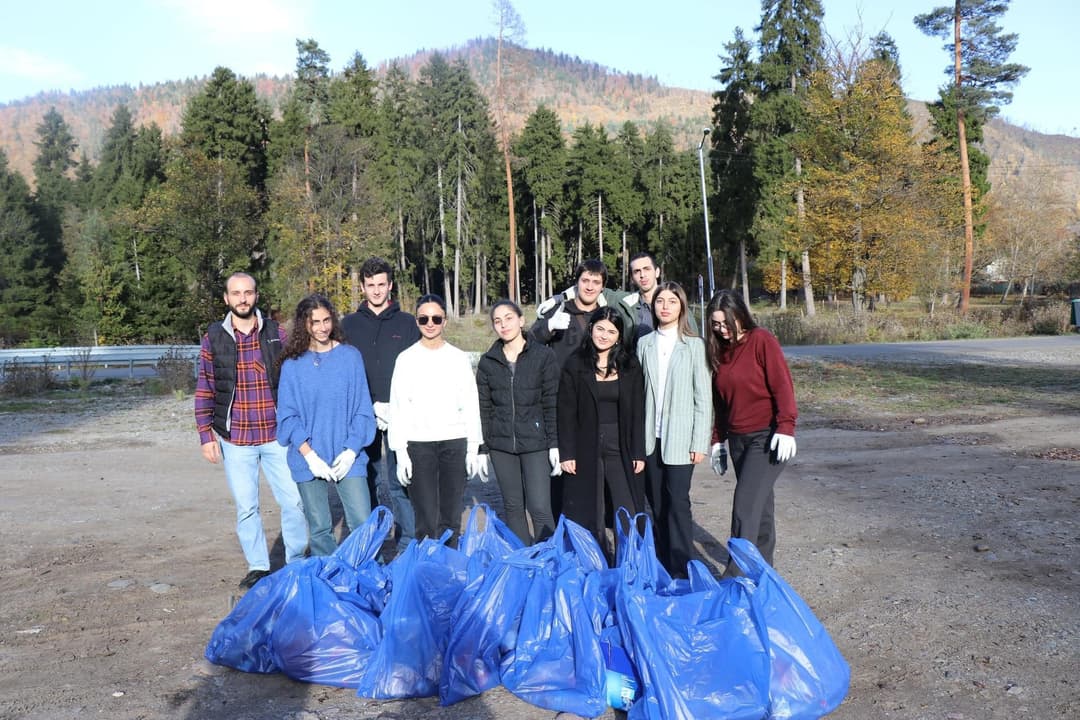 ბორჯომის მუნიციპალიტეტთან არსებული ახალგაზრდული საბჭოს წევრებმა დასუფთავების აქცია მოაწყვეს