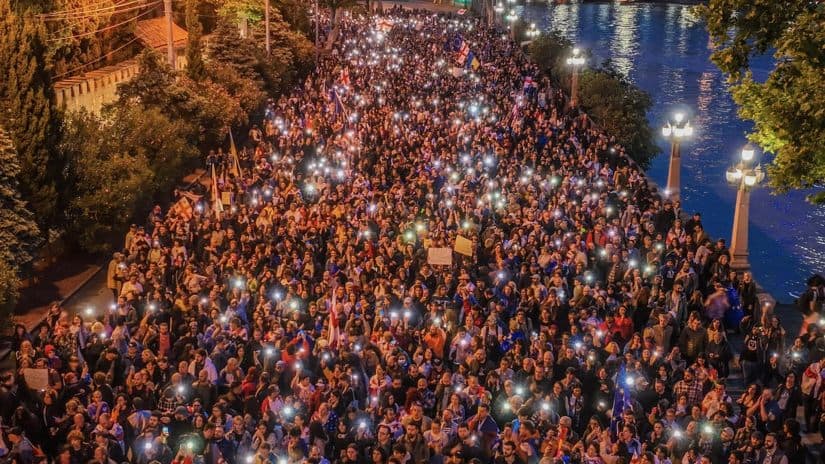 თბილისში “მარში თავისუფლებისთვის” იმართება