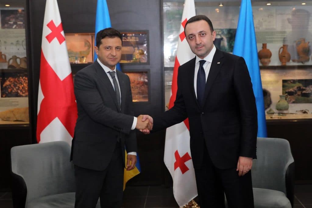 ირაკლი ღარიბაშვილი ვლადიმერ ზელენსკის შეხვდა