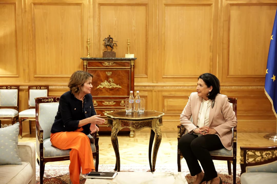 President Salome Zourabichvili Meets with US Ambassador Robin Dunnigan