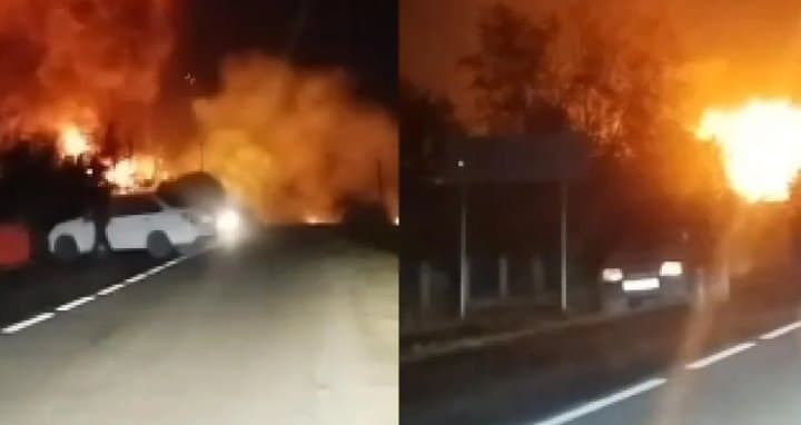 გენშტაბი – უკრაინის თავდაცვის ძალებმა კრასნოდარის ოლქში “შაჰედის” ტიპის დრონების ბაზას წარმატებით დაარტყეს