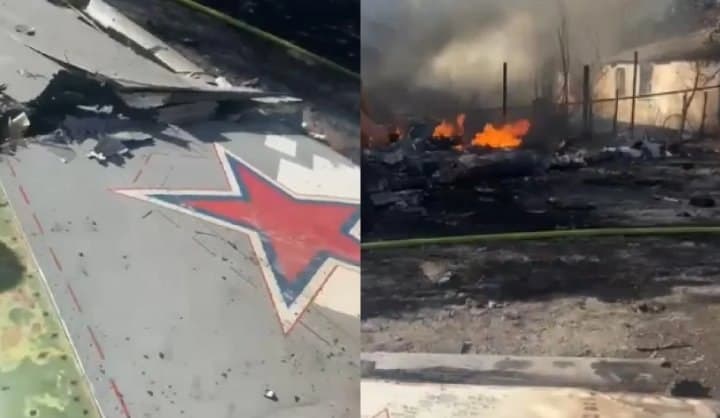 უკრაინელმა სამხედროებმა დონეცკის ოლქში რუსული თვითმფრინავი ჩამოაგდეს