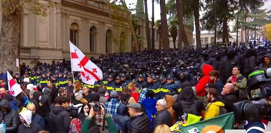 Protests and Parliamentary session in Georgia amid controversial election results