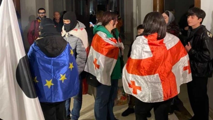 Tbilisi State University students enter building, demanding rector’s resignation