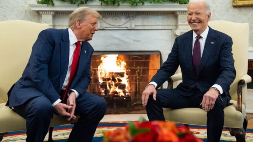Biden and Trump meet at White House, discuss Ukraine, Middle East conflicts