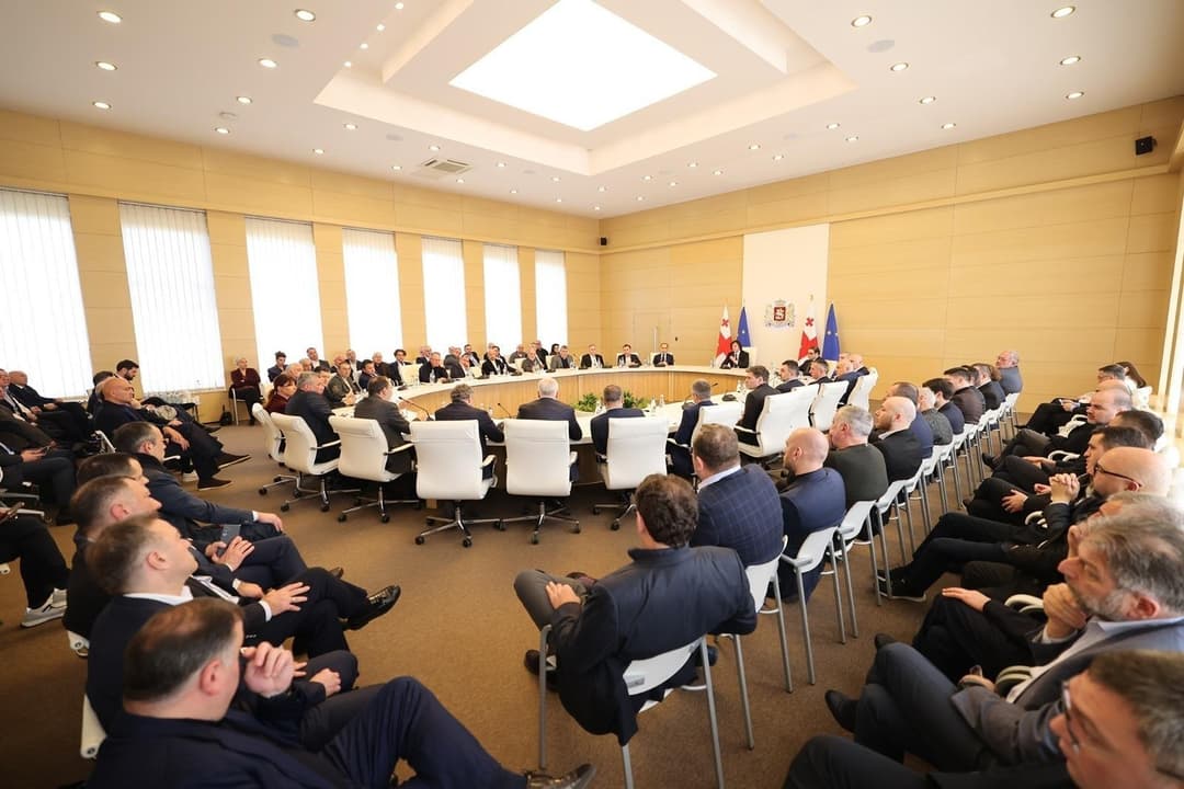 ირაკლი კობახიძე მსხვილი ბიზნესის წარმომადგენლებს შეხვდა