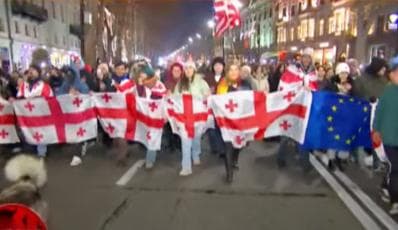 თბილისსა და სხვა ქალაქებში საპროტესტო აქციები გრძელდება