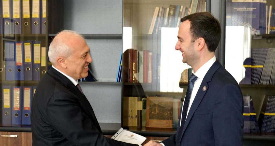 ლევან მახაშვილი საქართველოში სომხეთის ელჩს შეხვდა