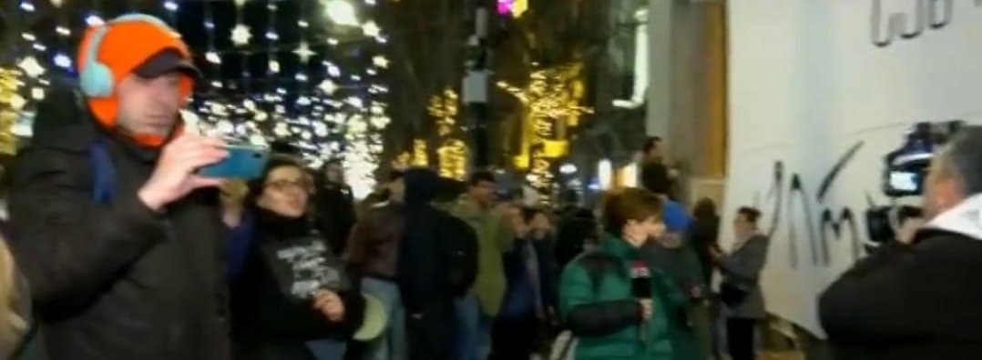 თბილისში საპროტესტო გამოსვლები გრძელდება