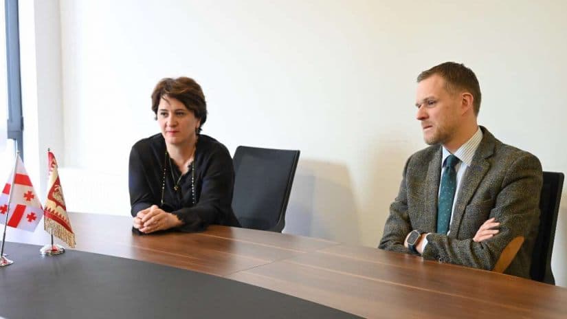 Former Lithuanian Foreign Minister meets with Georgian opposition