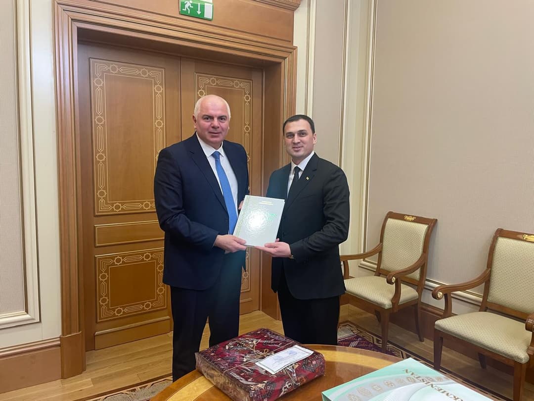 შალვა გოგოლაძემ თურქმენეთის სახელმწიფო კომიტეტის თავმჯდომარესთან ურთიერთთანამშრომლობის მემორანდუმი გააფორმა