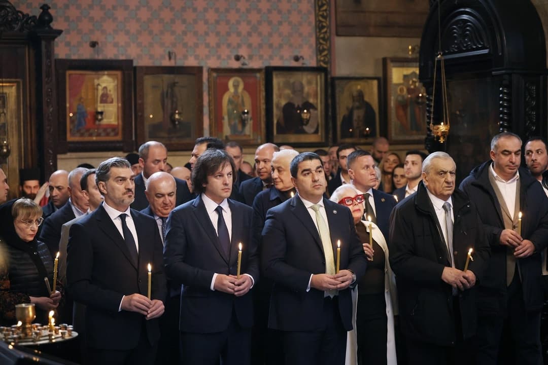 ირაკლი კობახიძე საქართველოს ეკლესიის ავტოკეფალიის აღდგენის დღესთან დაკავშირებულ პარაკლისს დაესწრო