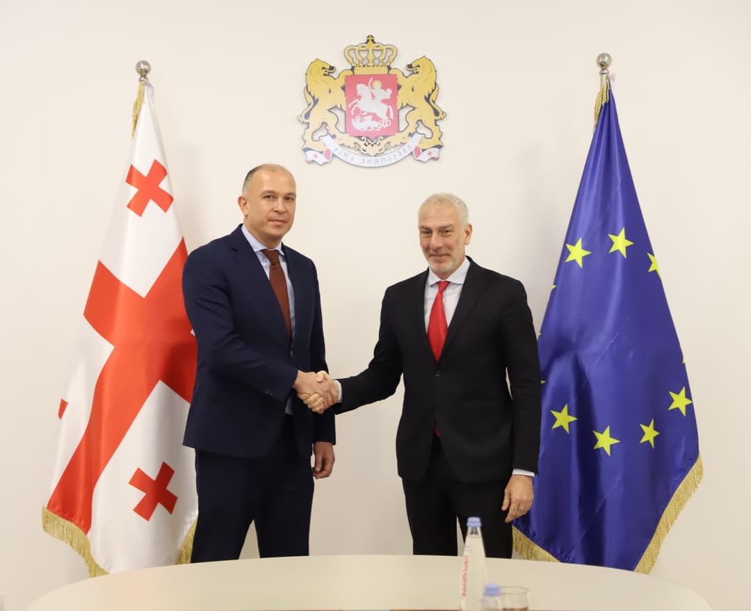 ლევან მგალობლიშვილი იტალიის რესპუბლიკის საგანგებო და სრულუფლებიან ელჩს შეხვდა