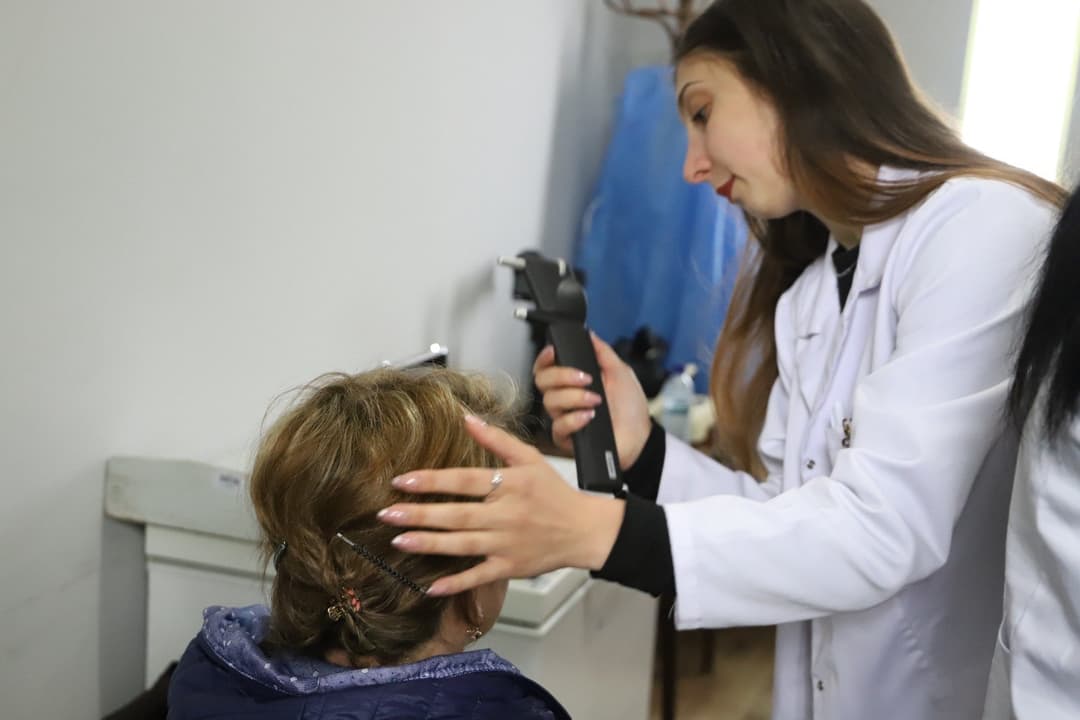 თერჯოლის მუნიციპალიტეტის სოფელ ზედა საზანოს ამბულატორიაში თვალის უფასო აქცია ჩატარდა