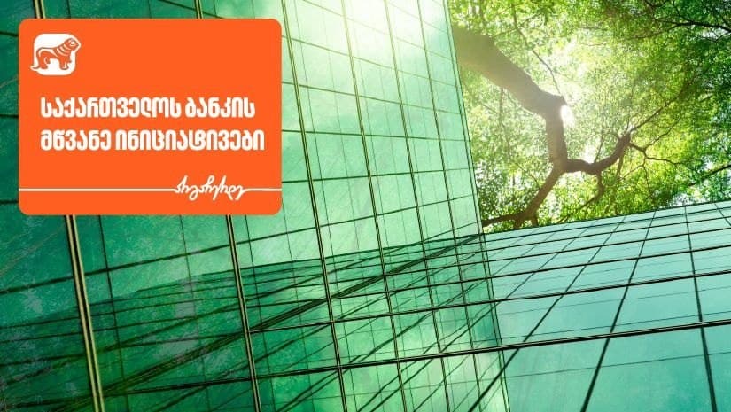 როგორია “საქართველოს ბანკის” მწვანე ინიციატივები