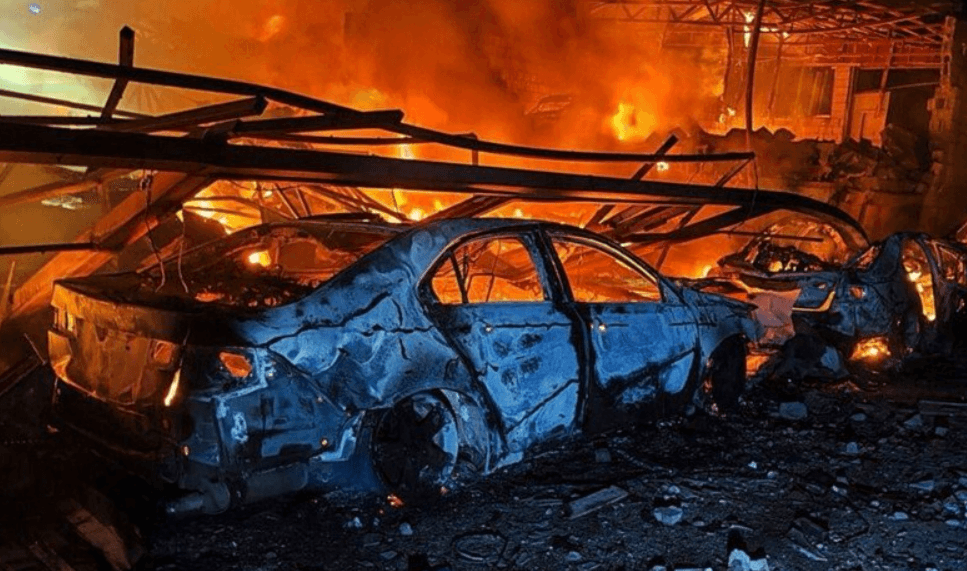 Ukrainian officials reported that Russia used 108 so-called Shahed-type strike drones and additional unmanned aerial vehicle (UAV) imitators in the assault. 