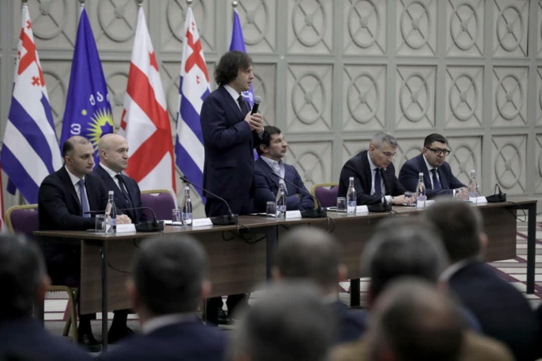 "ქართული ოცნების" ლიდერები აჭარის ავტონომიურ რესპუბლიკაში პარტიული ორგანიზაციების წარმომადგენლებს შეხვდნენ