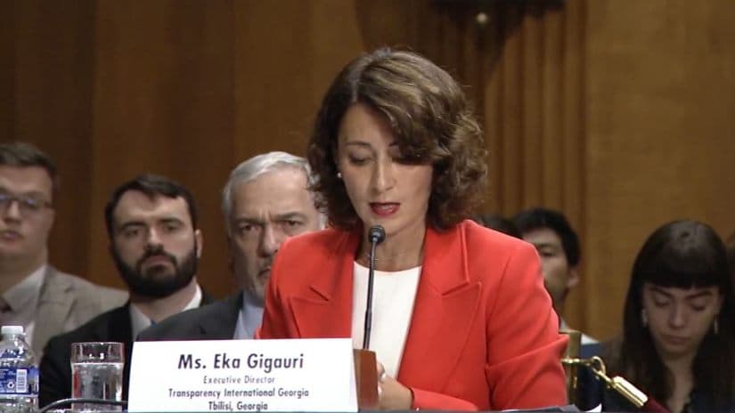 Eka Gigauri highlighted the importance of the vote, claiming it reflected “strong backing” from both US political parties.