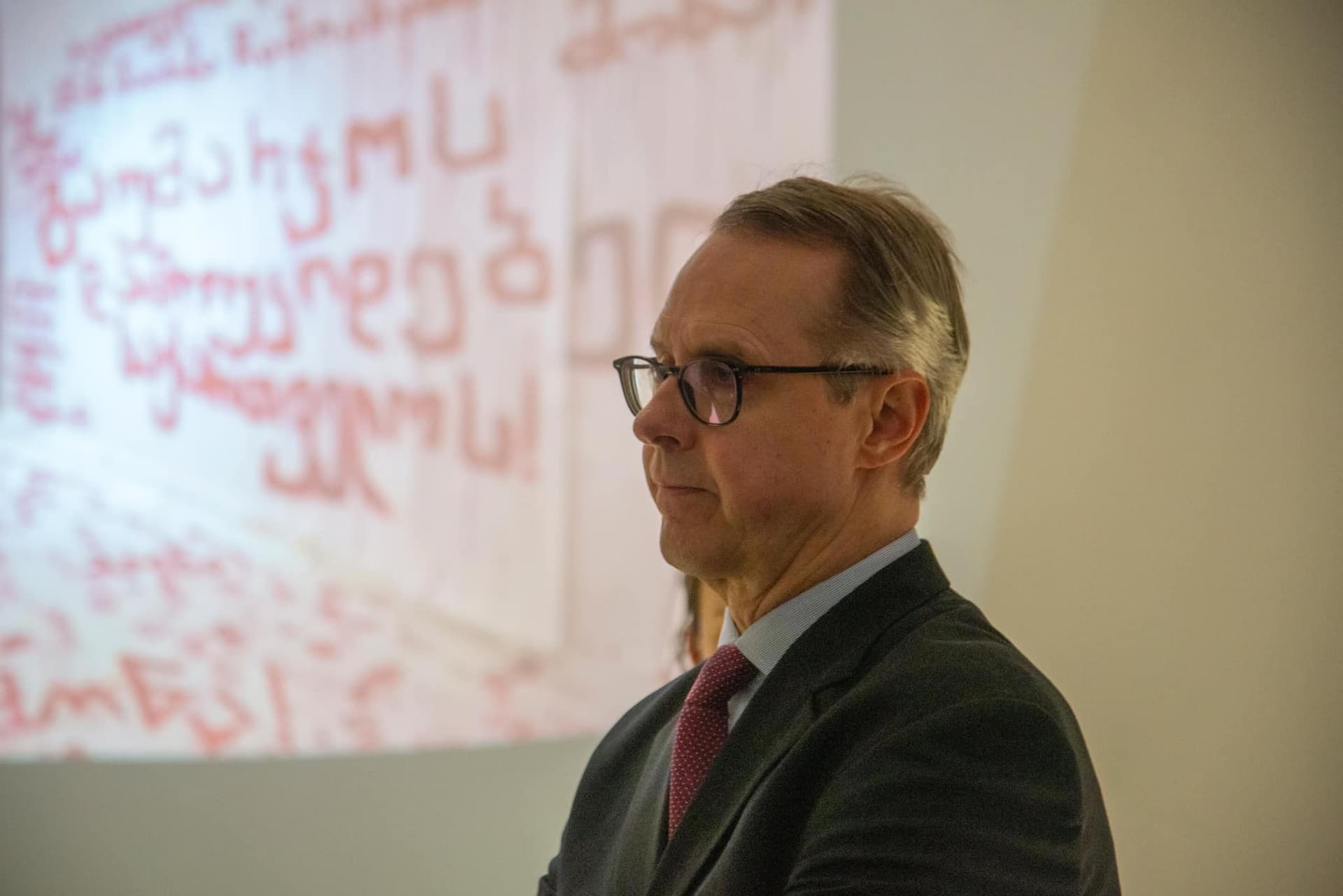 The incident occurred on 18 May, when Ambassador Peter Fischer visited Batumi 