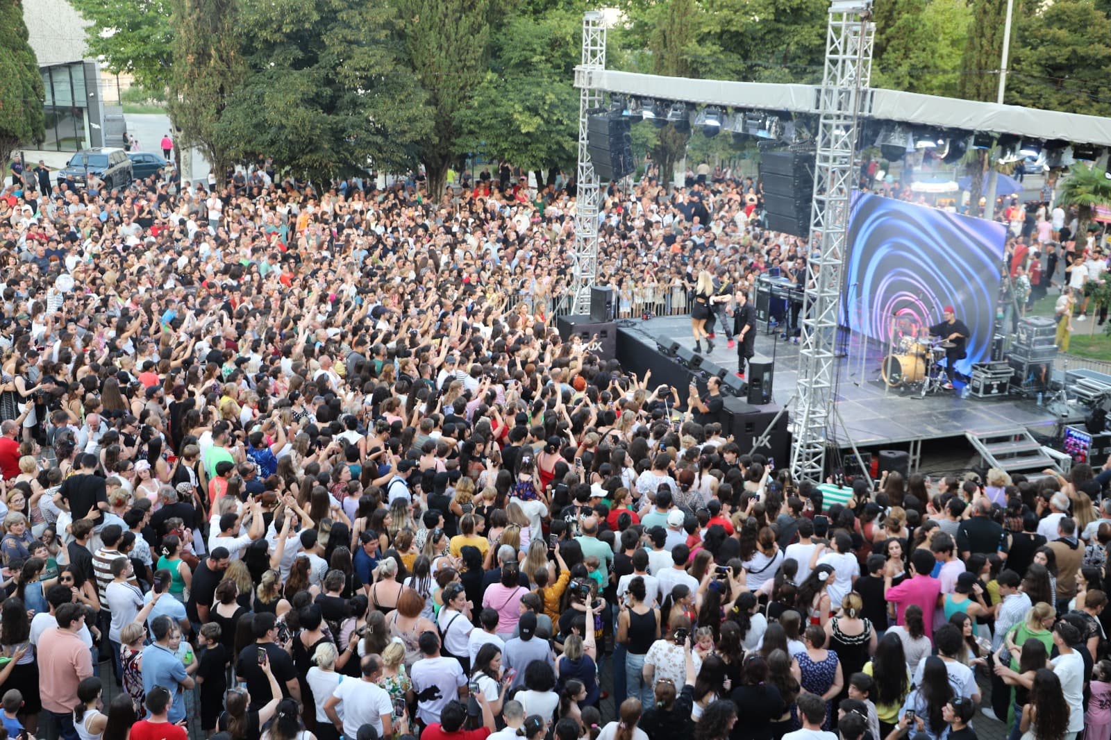 <p>On July 26, the iconic disco group Boney M lit up the stage in Terjola, Georgia, with a live concert that drew hundreds of local residents and visitors from across the country.</p><p>The group's renewed lineup delivered an electrifying performance, featuring their timeless hits that have dominated global music charts since the 1970s and 80s. Songs like <em>Rasputin</em>, <em>Daddy Cool</em>, and <em>Rivers of Babylon</em> filled the air, creating an unforgettable evening for fans of all ages.</p><p>"Boney M's chart-topping songs continue to captivate listeners across generations. Their concert in Terjola became a truly special and memorable musical night for Georgian audiences," said the Terjola Municipality.</p><p>The event was made possible thanks to the financial support of local businesses and the organization of the Terjola Municipal Government.</p>