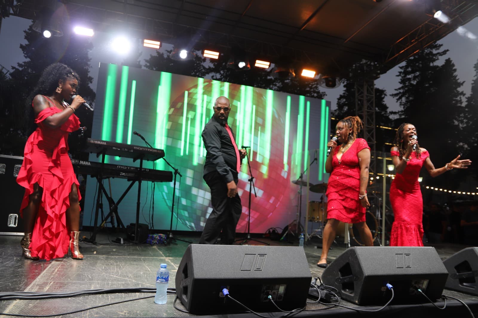 <p>On July 26, the iconic disco group Boney M lit up the stage in Terjola, Georgia, with a live concert that drew hundreds of local residents and visitors from across the country.</p><p>The group's renewed lineup delivered an electrifying performance, featuring their timeless hits that have dominated global music charts since the 1970s and 80s. Songs like <em>Rasputin</em>, <em>Daddy Cool</em>, and <em>Rivers of Babylon</em> filled the air, creating an unforgettable evening for fans of all ages.</p><p>"Boney M's chart-topping songs continue to captivate listeners across generations. Their concert in Terjola became a truly special and memorable musical night for Georgian audiences," said the Terjola Municipality.</p><p>The event was made possible thanks to the financial support of local businesses and the organization of the Terjola Municipal Government.</p>