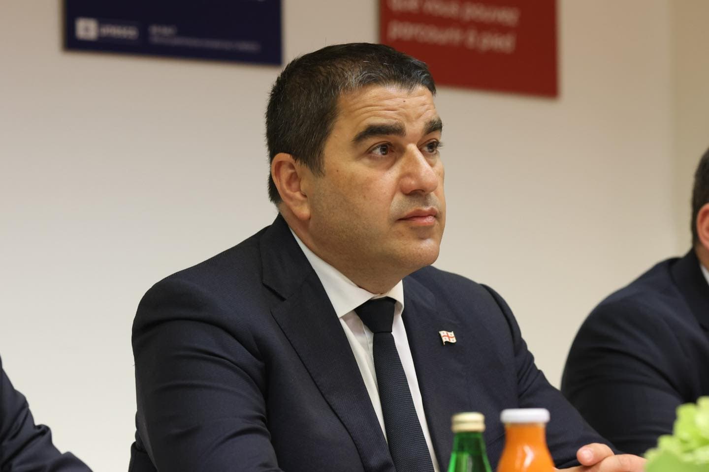 Papuashvili claimed the arbitration had confirmed earlier rulings by national and international courts, including a criminal conviction in Georgia where Khazaradze and Japaridze were sentenced to seven years in prison for a $17 million "banking fraud"
