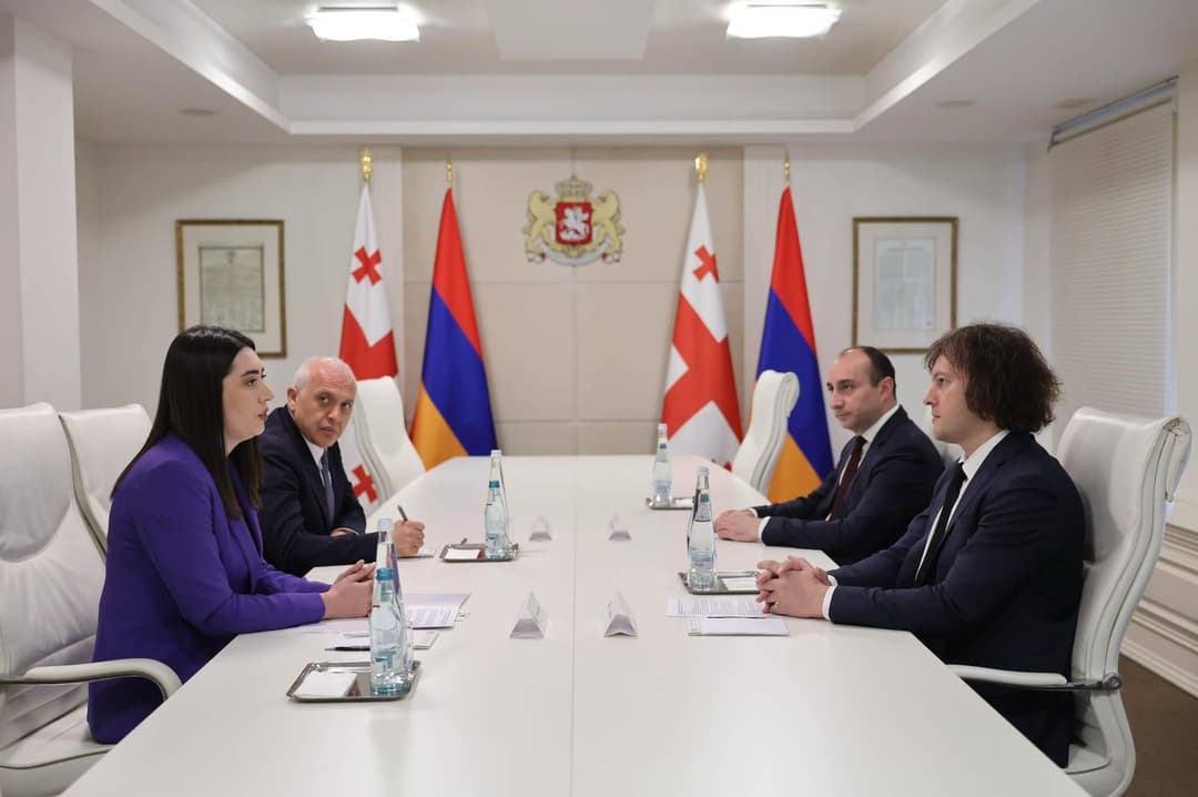 ირაკლი კობახიძე სომხეთის შს მინისტრ არპინე სარგსიანს შეხვდა