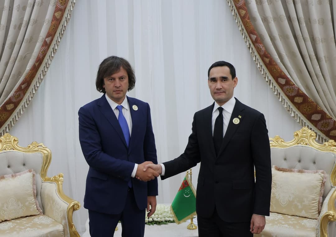 ირაკლი კობახიძე თურქმენეთის პრეზიდენტ სერდარ ბერდიმუჰამედოვს შეხვდა