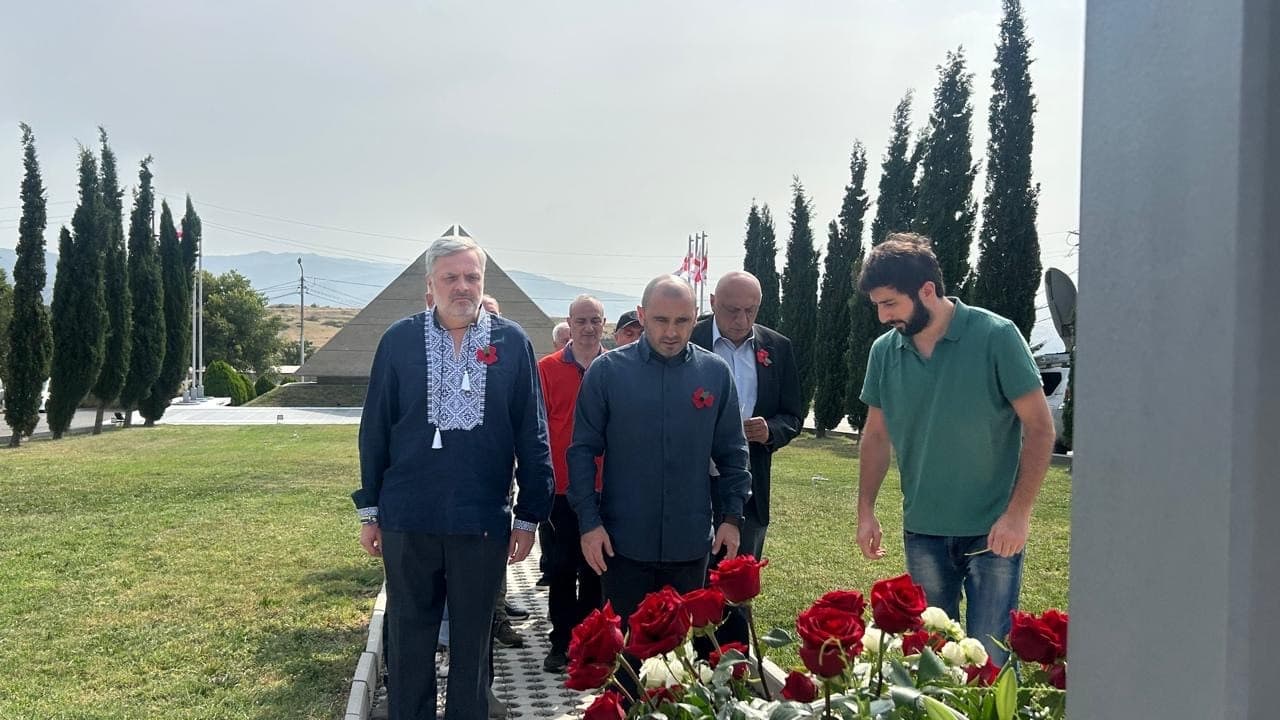 Khabeishvili praised the courage of Georgian servicemembers who, he said, had stood firm against Russian aggression and defended the country's sovereignty