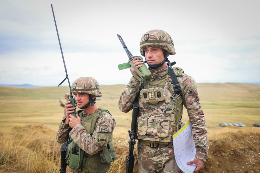 6 თვის ვადით გაწვეულმა წვევამდელებმა ოცეულის დონის ტაქტიკური სწავლება ჩაატარეს