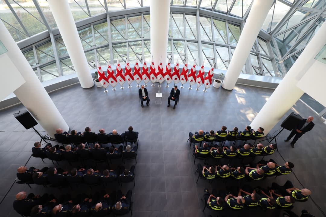 გეკა გელაძე საპატრულო პოლიციის დეპარტამენტის თანამშრომლებს შეხვდა