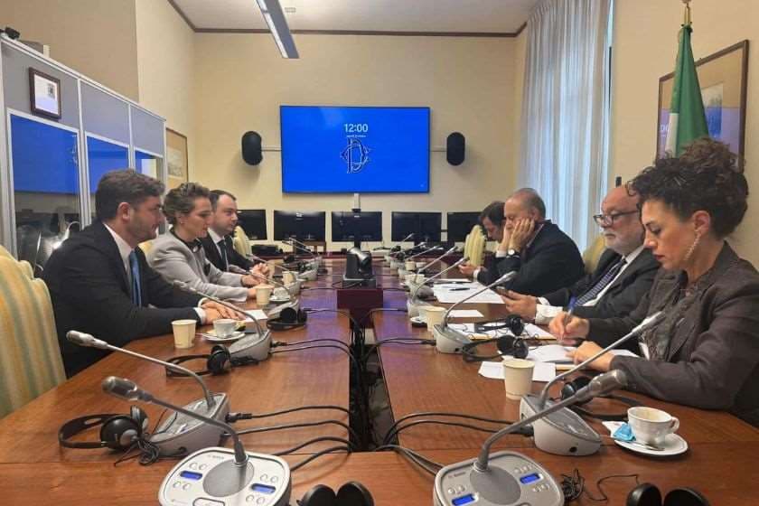 პარლამენტის განათლების, მეცნიერებისა და ახალგაზრდული საქმეთა კომიტეტის წევრები იტალიის ქრისტიან-დემოკრატიული პარტიის ლიდერს შეხვდნენ