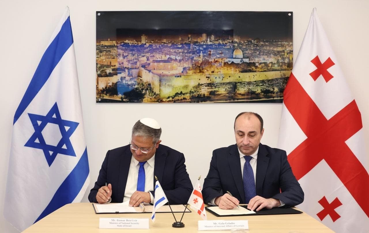 Minister Geladze emphasized the important role of police attachés in strengthening bilateral cooperation and thanked his Israeli counterpart for a productive meeting and hospitality