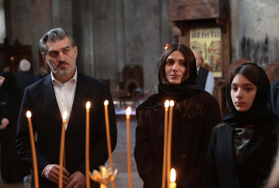 მიხეილ ყაველაშვილი ალავერდის მონასტერში შვილებთან ერთად იმყოფებოდა