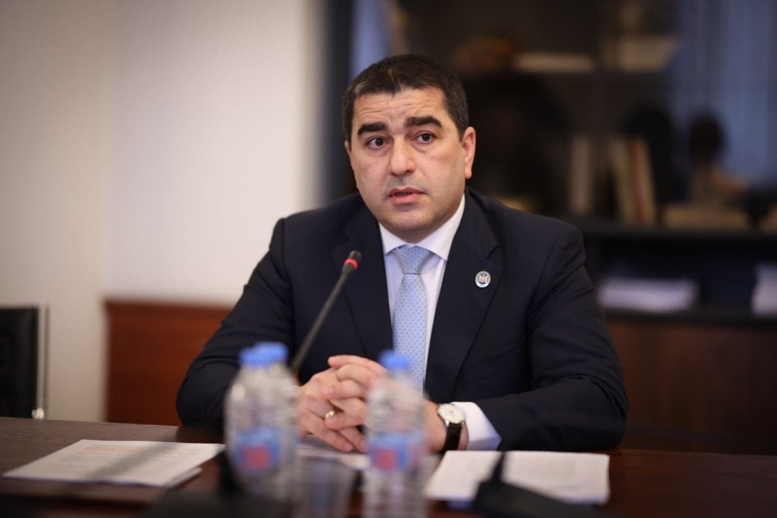 Papuashvili accused the EU and “some of its ambassadors” of violating the UN Charter and the Vienna Convention by “interfering” in Georgia’s 2024 elections