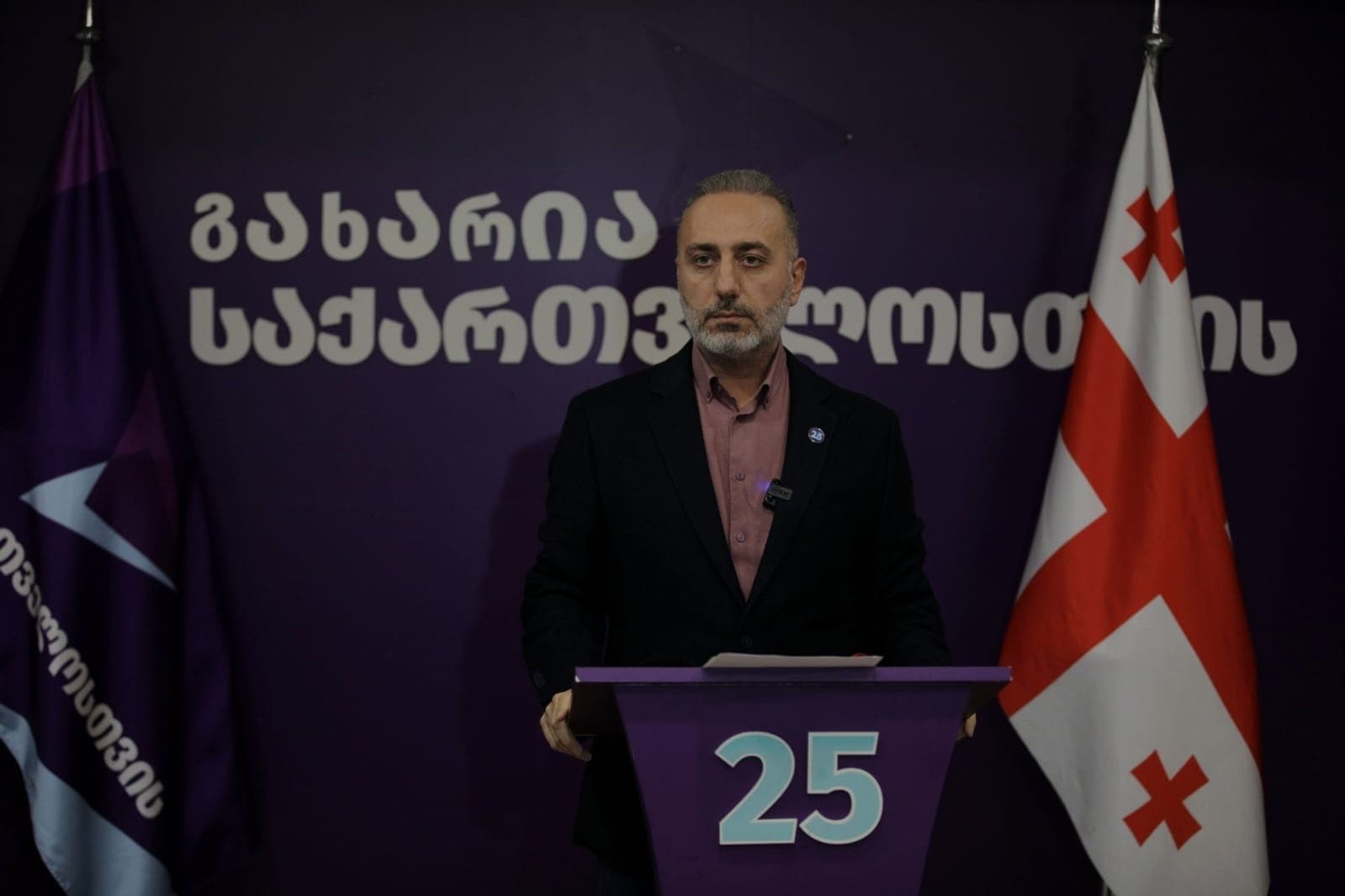 Sharashidze pledged despite the legal pressure, the opposition movement would not stop its political activities