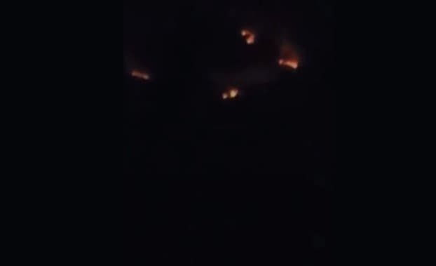 რაჭაში, სოფელ ღების მთაში ხანძარია