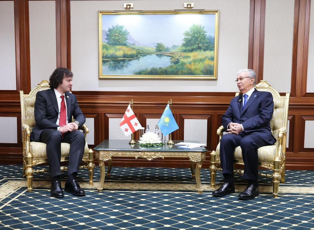ირაკლი კობახიძე ყაზახეთის რესპუბლიკის პრეზიდენტს შეხვდა