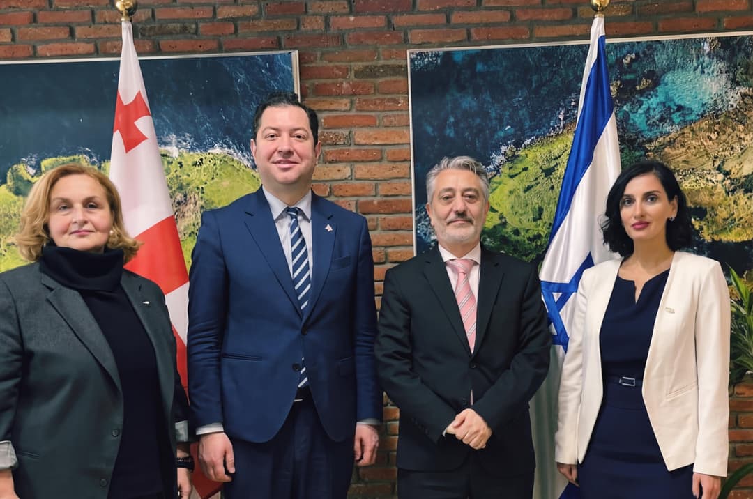 დავით ფაცაცია ისრაელის სახელმწიფოს საგანგებო და სრულუფლებიან ელჩს ვალიდ აბუ ჰაიას შეხვდა