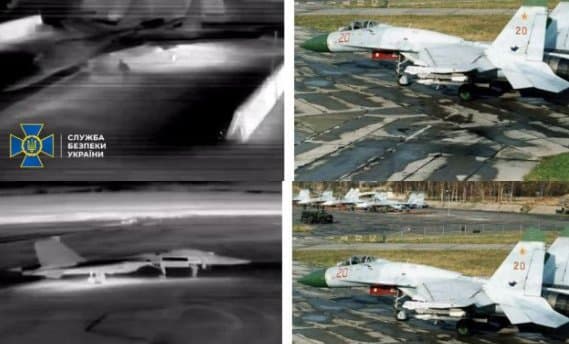 Ukraine’s Security Service destroys two Russian Su-27 jets at Belbek airfield in occupied Crimea